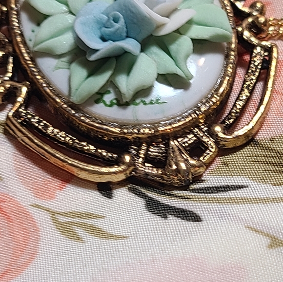 Necklace & Earrings Rare Unique set for sale vintage Victorian style - Picture 5 of 15